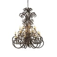 thumbnail image 2 of Meyda 116521 60 in. Serratina 32 Light Chandelier, French Bronze, 2 of 3