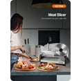 thumbnail image 4 of OSTBA Electric Meat Slicer, 150W Food Slicer with 7.5-Inch Stainless Steel Blade, Adjustable Thickness, Child Lock Protection, Removable Food Carriage for Meat, Cheese & Bread, 4 of 7