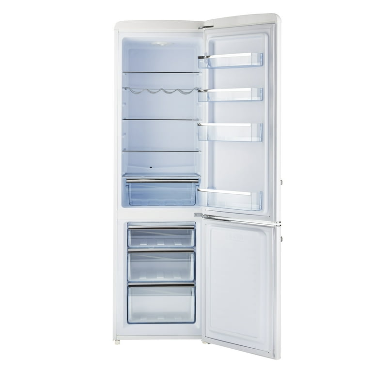 Unique Appliances Classic Retro UGP-215LLGAC 21.6 in. 7 Cu. ft. Retro Bottom Freezer Refrigerator in Summer Mint Green, Energy Star