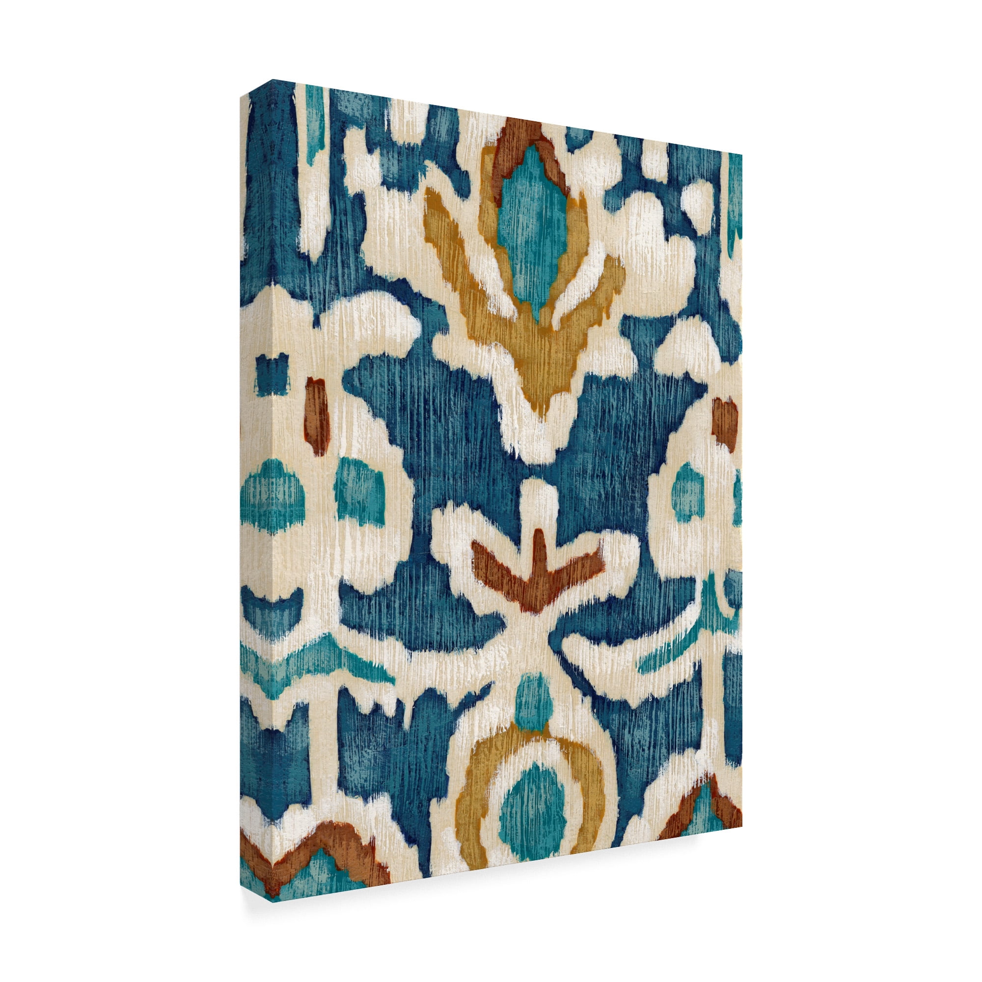 Trademark Fine Art 'Ocean Ikat I' Canvas Art by Chariklia Zarris