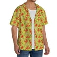 thumbnail image 2 of Sikiie Crab Lobster Men's Cuban Shirt, Hawaiian Shirts, Business Casual Button Down Shirts, Short Sleeve Shirt-XX-Large, 2 of 5