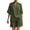 Green, variant on Bosfbaoi Two Piece Sets for Women Linen Blend Relaxed Fit Casual Outfit Set V-Neck Kimono Sleeve Tops Elastic Waist Shorts Summer Outfits Matching Sets Women Clothing
