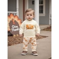 thumbnail image 6 of BemeyourBBs Toddler Baby Thanksgiving Outfit Letter Turkey Sweatshirt and Joggers, 6 of 8