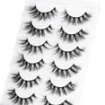 thumbnail image 7 of Natural Lashes Wispy Eyelashes Cat Eye False Eyelashes Strip 3D Fake Eyelashes 17MM Fluffy Faux Mink Lashes 6 Pairs, 7 of 7