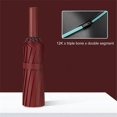 thumbnail image 4 of Sun Rain Umbrella Fully Automatic Fold Strong Wind Resistant For Sun and Rain For Two Person Umbrellas wine red, 4 of 4
