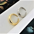 thumbnail image 3 of Bellitia Jewelry 925 Sterling Silver Adjustable Opening Ring Crescent Moon Ring for Women, Personalized Jewelry Gold Silver Plated, 3 of 7
