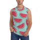 thumbnail image 1 of Fotbe Watermelon Men's Camiseta sin Mangas Estampada para Hombres, Playera Casual para Gimnasio, Entrenamiento, Playa-Small, 1 of 7