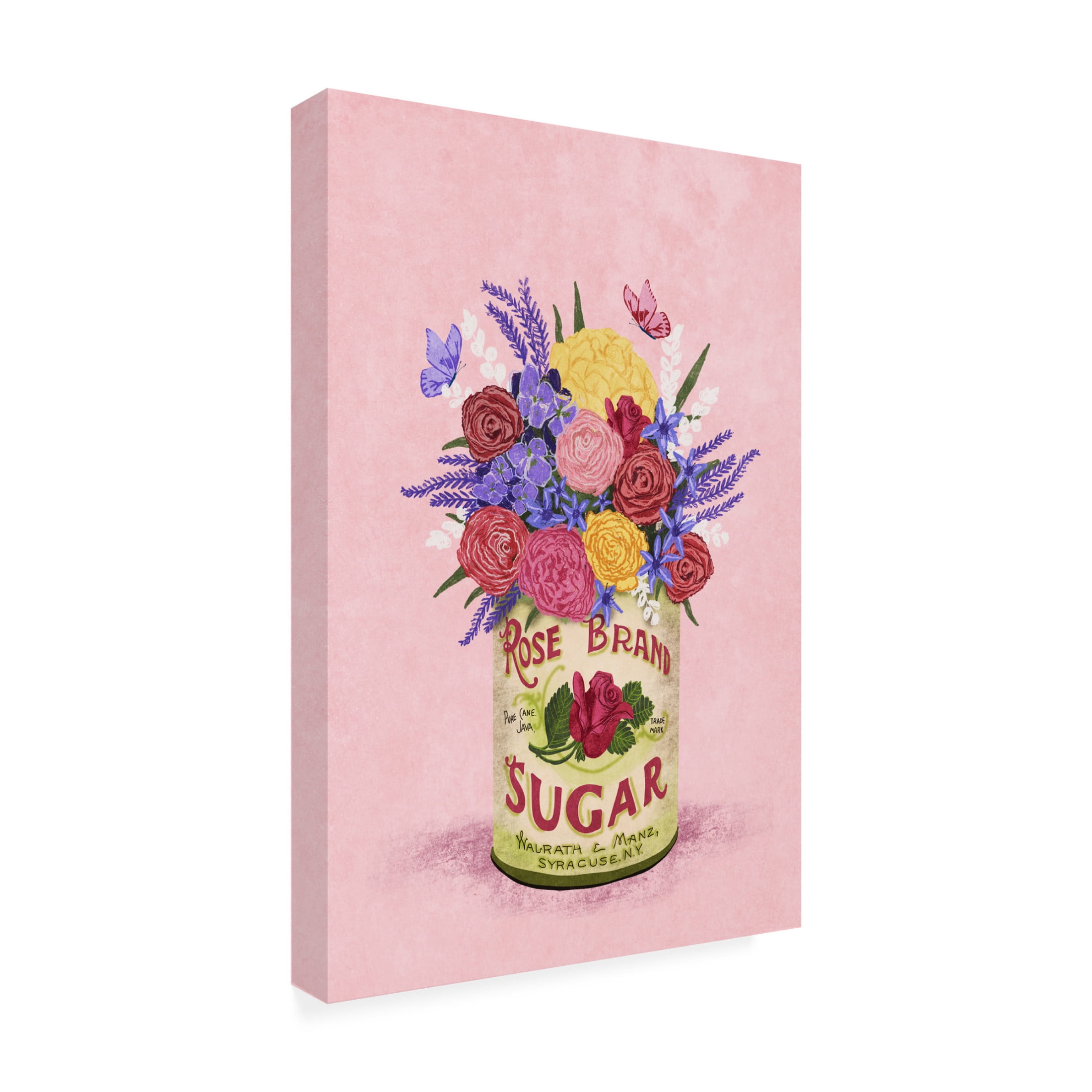 Trademark Fine Art Raissa Oltmanns Flowers In a vintage Can Canvas Wall Art