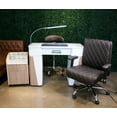 thumbnail image 6 of DELIA Stylish Comfortable Office Desk Chair, Customer Rolling Seat, Diamond Stitched, Adjustable Height Perfect for Office, Conference Room, Reception, Waiting Area, Coffee, 6 of 8
