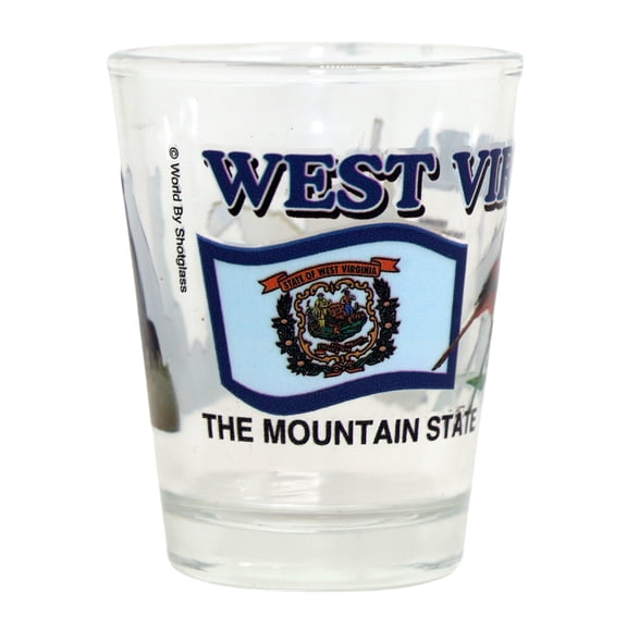 West Virginia The Mountain State All-American Collection Shot Glass