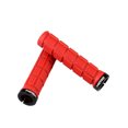 thumbnail image 1 of Soidarity Paquete de 2 manillares de bicicleta MZYRH, manillar de goma para bicicletas de montaña, manillar antideslizante, accesorios Ciclismo Rojo, 1 of 6