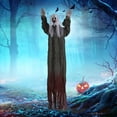 thumbnail image 6 of Fnyoxu 40 Inch Halloween Hanging Ghost Decoration, Halloween Scary Hanging Ghost Girl with Light-up Head for Halloween Outdoor, Yard, Patio Decoration, Halloween Haunted House Decorations, 6 of 7
