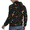 thumbnail image 6 of Pofeuu Cartoon Pride Lgbt Print Mens Casual Hooded Collar Drawstring Hoodies Pullover Sweatshirts Casual Long Sleeve Shirts-XX-Large, 6 of 7