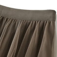 thumbnail image 4 of Women Mid Length Skirt Dance Party A Line High Waisted Skirt Holiday Party Pleated Half Skirts plus Size Mini Skirts Long Pleated Skirts for Women Winter Skirts for Women Sweat Skirt Mesh Skirt Flare, 4 of 6