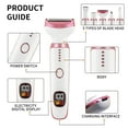 thumbnail image 4 of Afeadora Eléctrica 5 en 1 para Mujeres - Recargable, Irritación Cero, Uso Húmedo/Seco, para Cuerpo, Zona Íntima, Cara y Cejas, 4 of 9