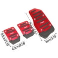 thumbnail image 2 of Universal Metal Anti-Slip Pedal Covers for Manual Cars - Non-Skid Brake, Clutch, and Accelerator Pads with Easy No-Drill Installation, 2 of 2