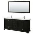 thumbnail image 2 of Wyndham Collection WCS202080DWBC2UNSM70 Deborah 80" Free Standing Double Basin Vanity Set, 2 of 6