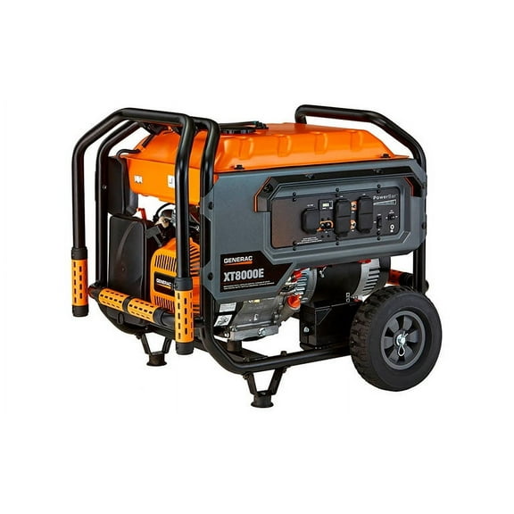 Generac 6433 - XT8000E 8,000 Watt Electric Start Portable Generator with cord, 49-ST/CSA
