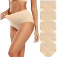 thumbnail image 2 of Women's Cotton Underwear High Waisted Full Coverage Ladies Panties (Regular & Plus Size), 2 of 16