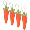 thumbnail image 6 of DRAFIDEEP 4-Pack Realistic Orange Carrot Hanging Decorations, Cloth Simulation Ornaments for Living Room and Home Decor, 6 of 8