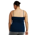 thumbnail image 2 of Women's Cotton Plus Size Camisole Tank Top - Navy - 2X-Large, 2 of 2