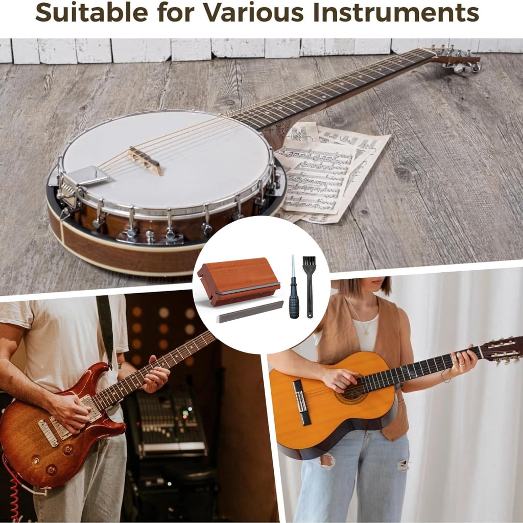 Professional 3/23/35 Degree Guitar Fret File Wood Texture Suitable for Wood Fingerboards Guitar Bass Ukulele Maintenance