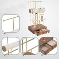 thumbnail image 7 of Jewelry Organizer Wooden Jewelry Drawer Storage Box, Necklaces, Watches, s, Ears & Bracelets Holder Display Tree for Countertop, 7 of 7