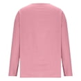 thumbnail image 4 of CONZONE Womens Summer Cotton Linen T-Shirts Long Sleeve T Shirts for Women Casual V Neck Solid Color Lightweight Tees Soft Cozy Dailywear, 4 of 6