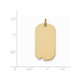 thumbnail image 2 of 14k Yellow Gold Plain .035 Gauge Engraveable Dog Tag w/Notch Disc Pendant / Charm, 2 of 2
