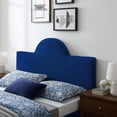 thumbnail image 6 of Headboard, Twin Size, Velvet, Blue Navy, Modern Contemporary Urban Design, Bedroom Master Guest Suite, 6 of 7