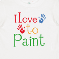 thumbnail image 4 of Inktastic Painting Art I Love to Paint Boys or Girls Baby T-Shirt, 4 of 5