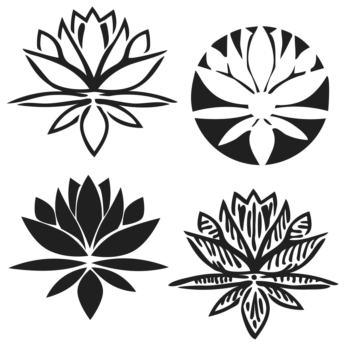 crafter s workshop template 6 x6 lotus blossom