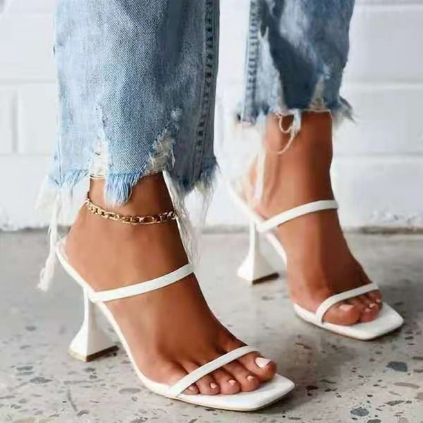 XZNGL Shoes for Womens Shoes High Heels for Women 2021 New Square Toe Wine Glass With High Heel Plus Size Womens Shoes Walmart