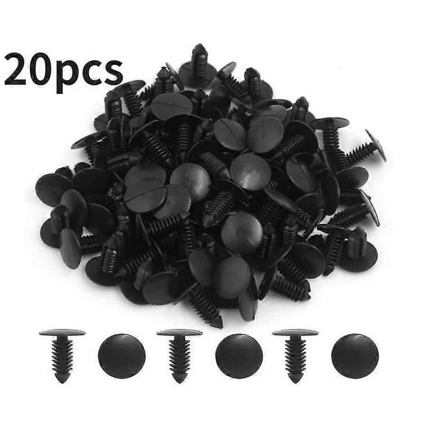 20/50Pcs 8mm Auto Fastener Fit Hole Nylon Car Clips Fender Bumper Shield Retainer Plastic Rivet for GM Ford Chrysler