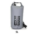 thumbnail image 2 of Waterproof Bags Multifunctional Outdoor Backpack Large-Capacity Equipment Foldable Kayak Rafting Bag Pool Beach Sports Gray 5L Single Shoulder, 2 of 9