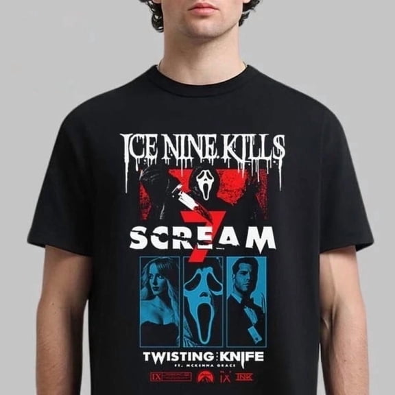 Ice Nine Kills Ghost Face Scream 7 Horror T-Shirt