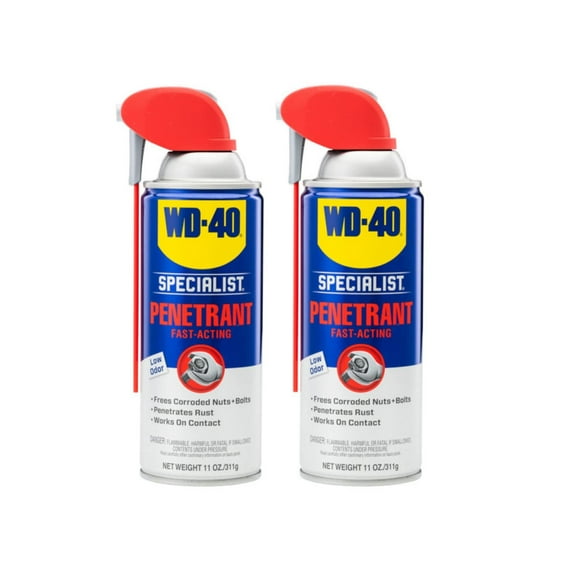 WD-40 Specialist Penetrant with Smart Straw, Twin-Pack 11 OZ