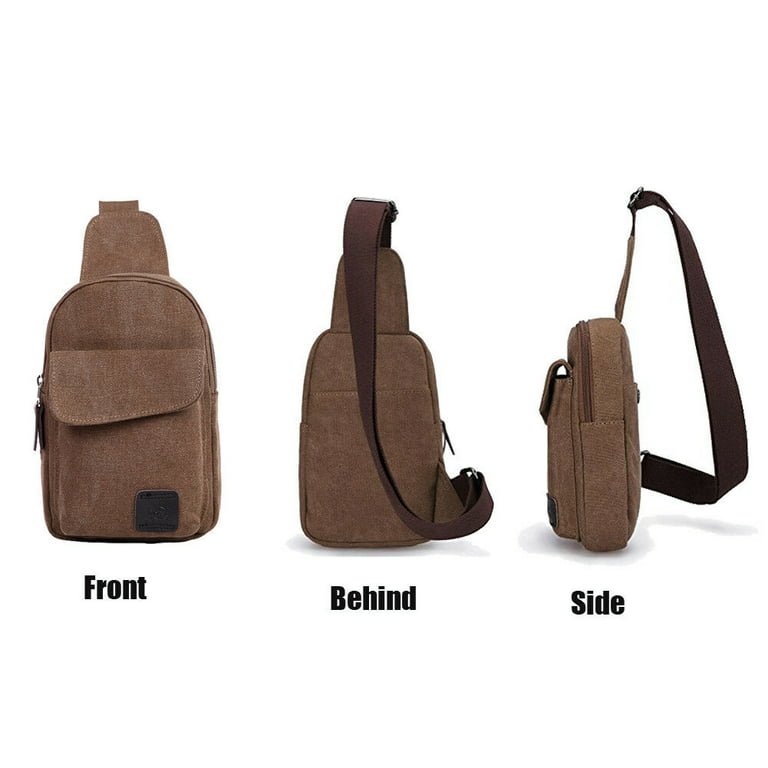 Mens Chest Bag Pack Outdoor Travel Sport Shoulder Sling Backpack Cross Body  Bags
