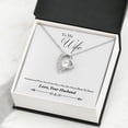 thumbnail image 4 of À Ma Femme de Cœur à Cœur de Mari pour Toujours Collier w Message Card, 4 of 8