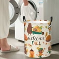thumbnail image 6 of Uemuo Autumn In The Forest Pattern Circular Laundry Hamper Basket with handles,Collapsible laundry basket,Large capacity laundry hamper,Laundry Organizer-Small, 6 of 8