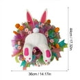 thumbnail image 3 of Easter Artificial Lavender Rabbit WreathIdeal for Spring, Summer & Fall Decorations, 3 of 8