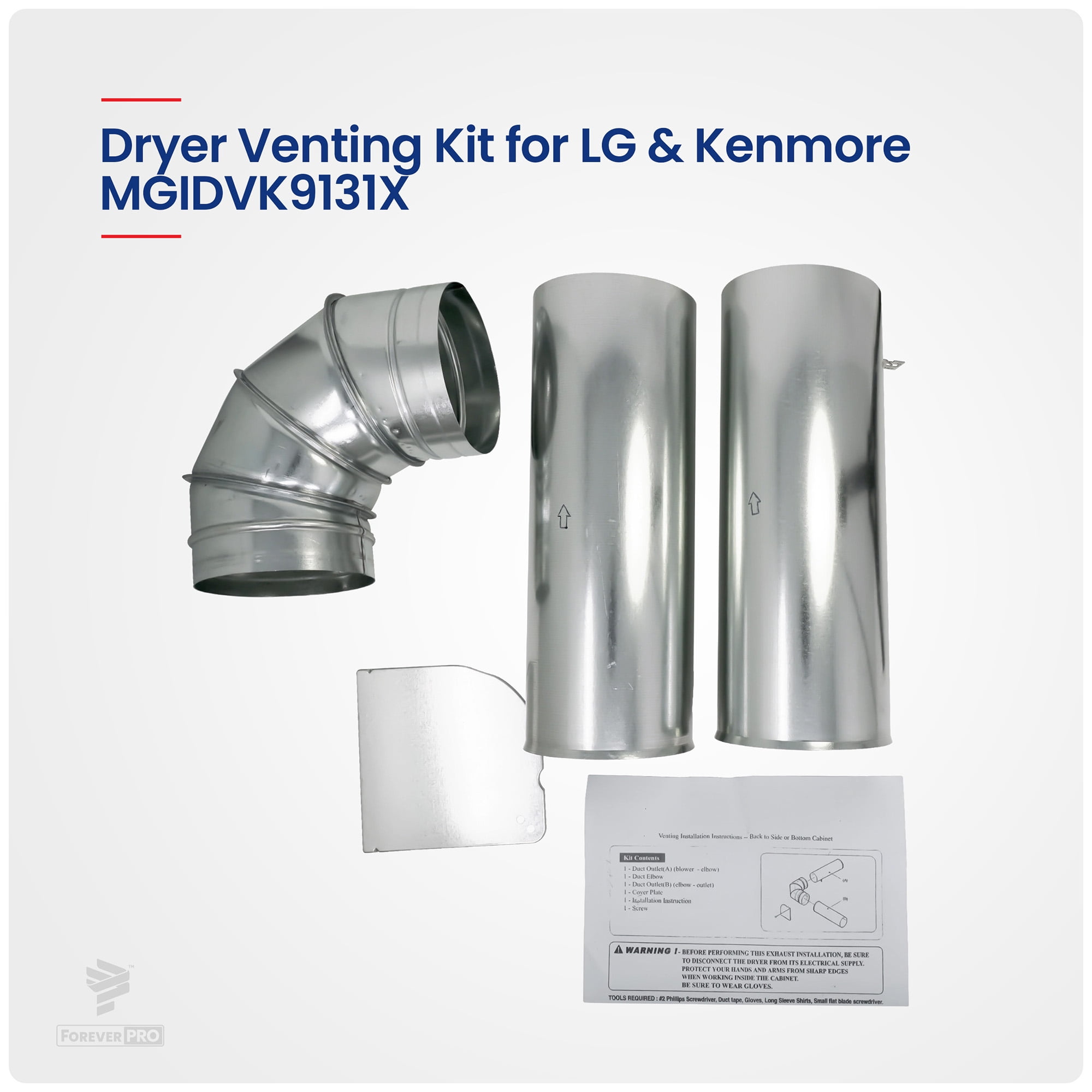 ForeverPRO WE25X10015 Side Vent Kit for GE Dryer WE02X10096
