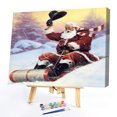 thumbnail image 2 of Cuadros Decorativos Santa Claus 50x40cm Pintura al óleo por números Imagen Pintura de bricolaje (M528) Tmvgtek embutido en tela, 2 of 9