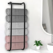 BLUELK Towel Rack for Bathroom, Adjustable Wall Mounted Stainless Steel Bathroom Organizer, Bath Towel Holder Wall Towel Rack for Rolled Towels