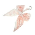 thumbnail image 5 of Unique Bargains 1 Pc Trendy Bow Scarf Letter L Handbag Charm Decorative Keychain Orange, 5 of 5