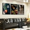 thumbnail image 4 of Black Men Wall Art Set of 3 Fashion African American Black Man Poster Prints Record Music DJ Painting Pictures Wall Decor Mental Health Artwork for Living Room Bedroom Decoration, 4 of 6
