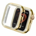 thumbnail image 2 of Pozyie for Apple Watch Band 38mm, Women's Rhinestone Stainless Steel Band with Sparkling Diamond Case, Compatible with iWatch SE Series, Gold, 2 of 5