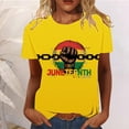 thumbnail image 2 of Yhmxh T-shirts pour Femmes Mode Chandail Décontracté Imprimé Manches Courtes Col Rond Hauts d'Été pour Femmes Manches Courtes Chemises d'Été sous-Vêtements T-shirts pour Femmes, 2 of 5