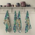 thumbnail image 5 of Dreamtimes Leopard Palm Leaves Jungle Kitchen Towels Dish Bar Tea Towel Dishcloths Set of 4 Super Absorbent Soft 18 x 28 inches, 5 of 7