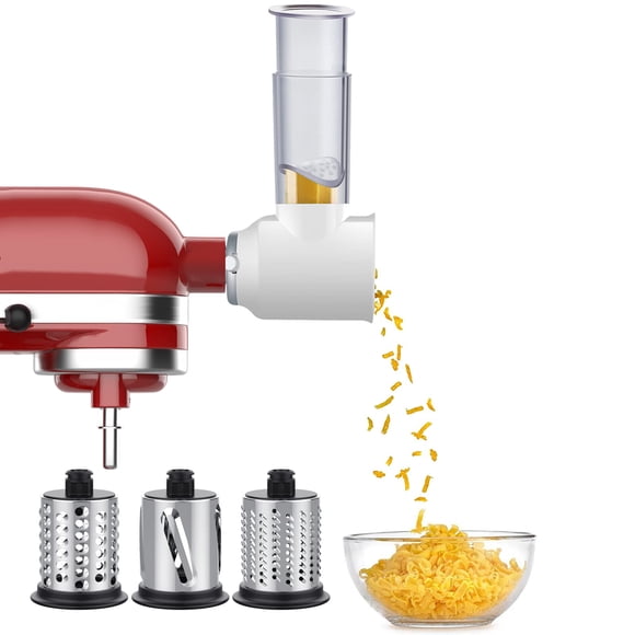Slicer Shredder Attachment for KitchenAid Stand Mixers, Vegetable Cheese Grater Salad Maker Food Slicers Accessories for Kitchenaid, Easy Clean Dishw